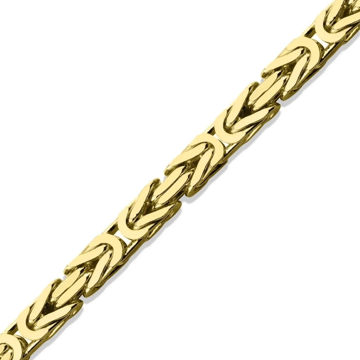 Fjory - Koningsschakel met zilveren kern. 5.0mm, 60cm - 40-KON05,060